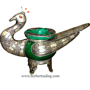 Moroccan Peacock Ashtray- L