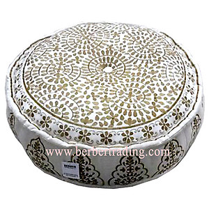 Tarz Moorish Pouf - Cream