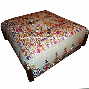 Moroccan Embroidered Floor Cushion