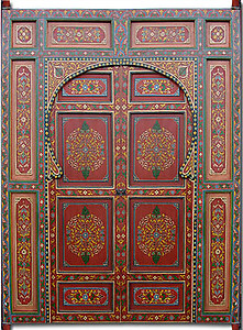 Moroccan Painted Door