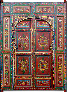 Moroccan Painted Door