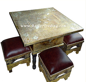 Moroccan Hammered Coffee Table