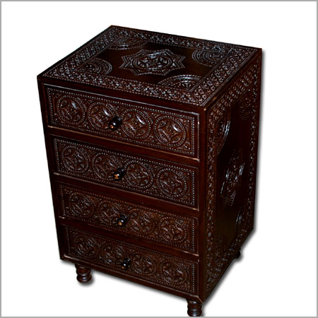 Moroccan Style Night Stand Carved Teak Night Stand Moroccan