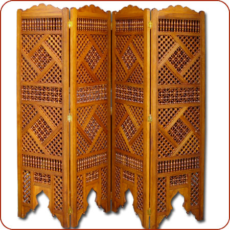 Moroccan Room Divider Moucharaby Screen Furniture Cedar Moucharaby Divider