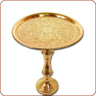 Moroccan Brass Tea Table