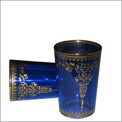 Arabismo Moroccan Tea Glasses - Blue
