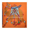 Camel embroidered pillow