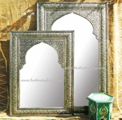 Contemporary  Moroccan Silver Mirrors