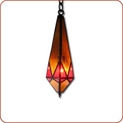 Red Amber Hanging Lamp