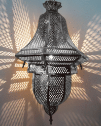 Royal Moroccan Brass Lamp