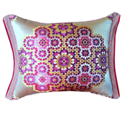 Mosaic Moroccan pillow