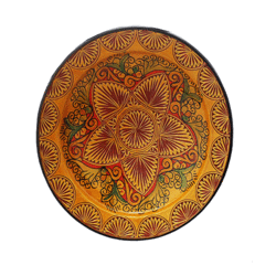 Safi Carved Moroccan platter - Honey